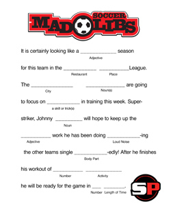 Mad Libs - Soccer