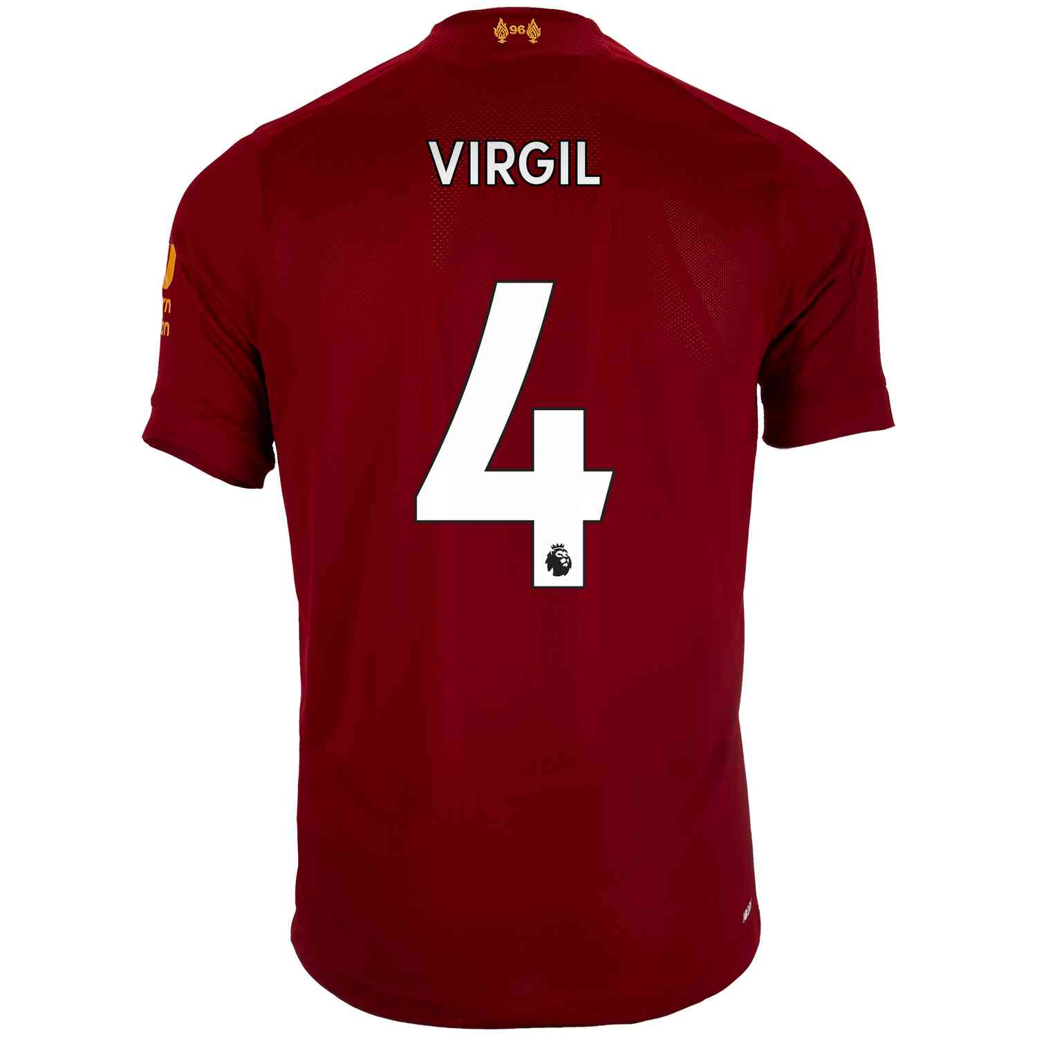 VIRGIL VAN DIJK #9 2019-2020 Player Size European & Cup Nameset Liverpool 