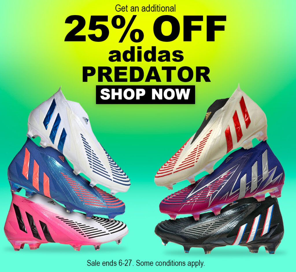 get 25% off Adidas predator