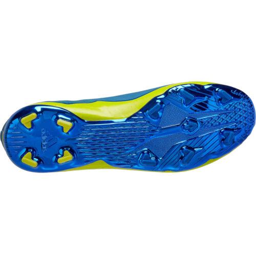 Kids adidas x Marvel X-Men X Ghosted+ FG – Blue & Vivid Red with Bright Yellow