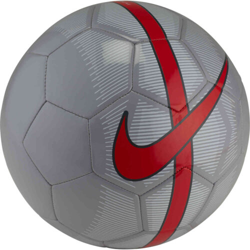 Nike Mercurial Fade Soccer Ball – Wolf Grey/Pure Platinum/Bright Crimson