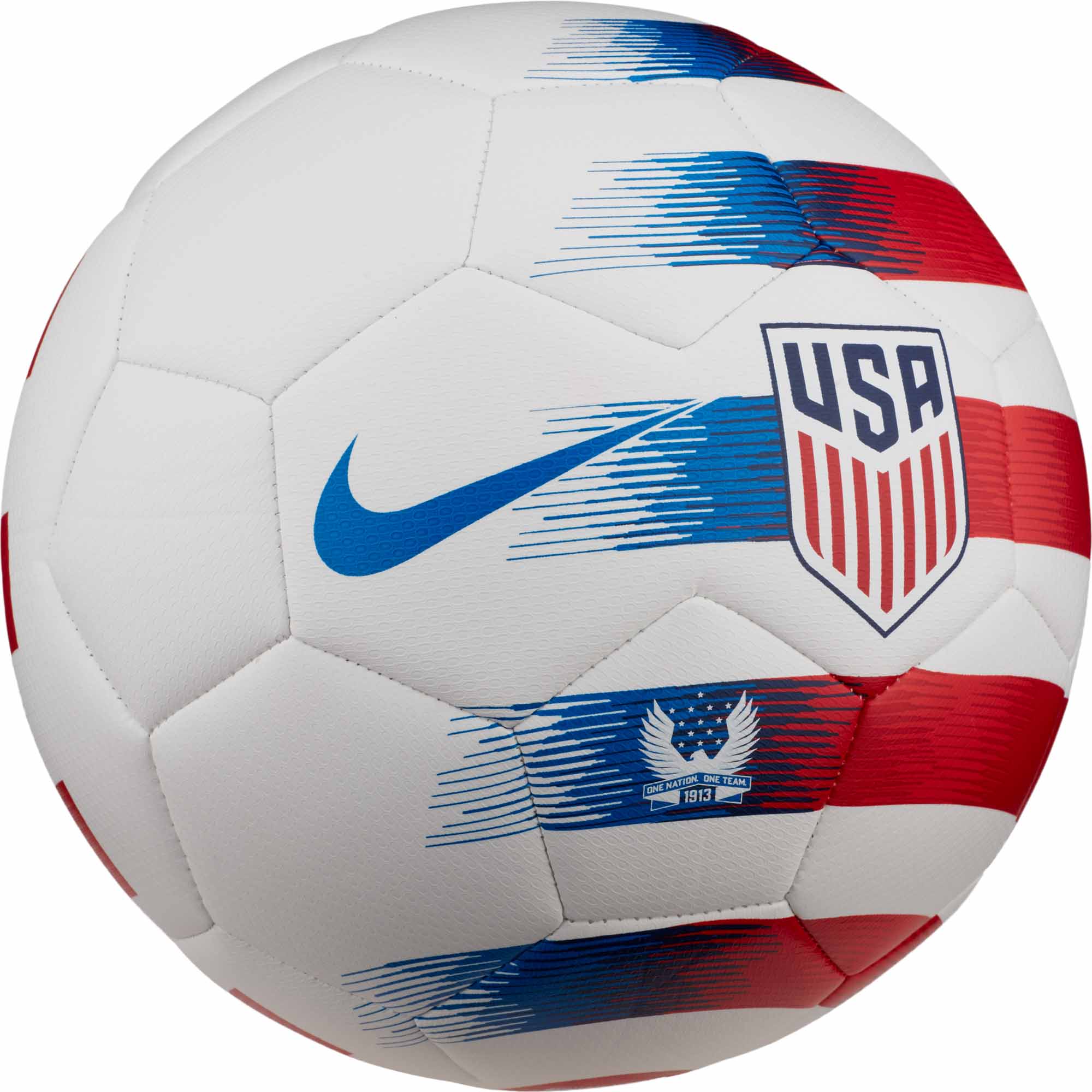 Nike USA Prestige Soccer Ball - White/University Red - SoccerPro.com