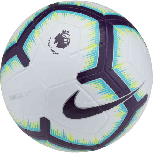 Nike Premier League Magia Match Soccer Ball – White/Blue/Purple