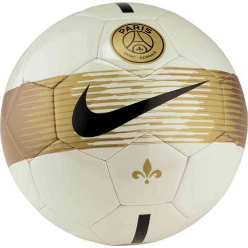 Nike PSG Supporters Soccer Ball – Light Bone/Black/Gold