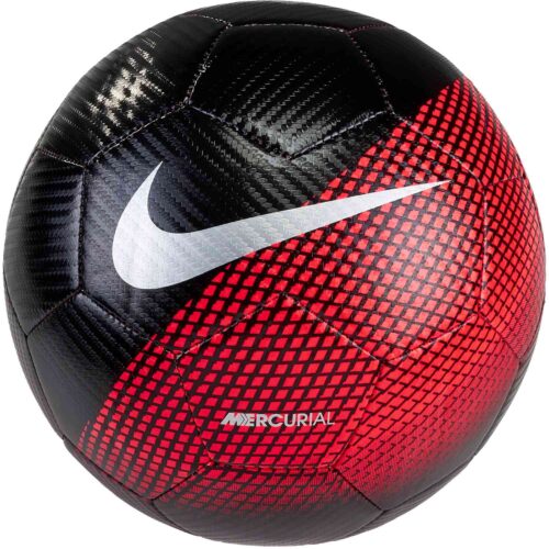Nike CR7 Prestige Soccer Ball – Black/Flash Crimson/Silver