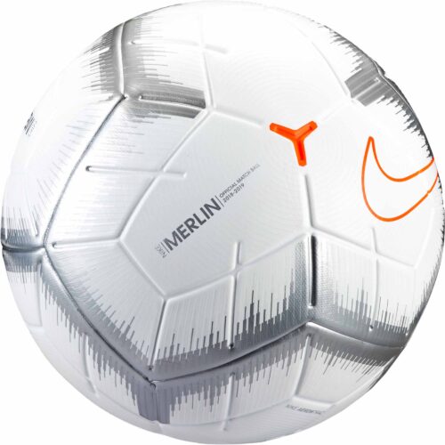 Nike Merlin Match Ball – White/Chrome