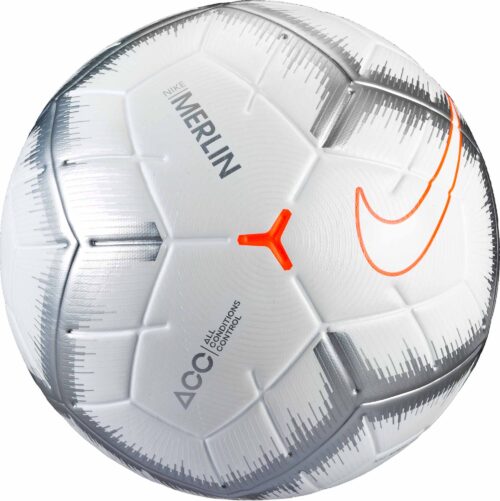 Nike Merlin Match Ball – White/Chrome