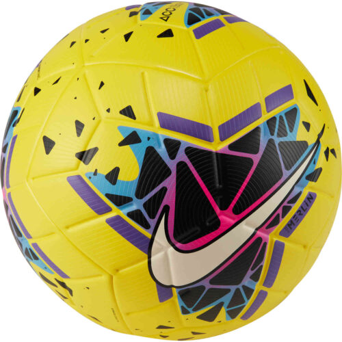 Nike Hi-vis Merlin Premium Match Soccer Ball – Yellow/Black/Purple