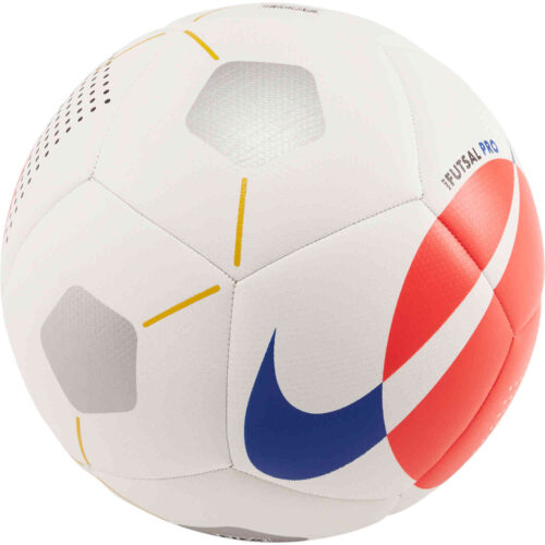 Nike Pro Futsal Ball – White/Bright Crimson/Racer Blue