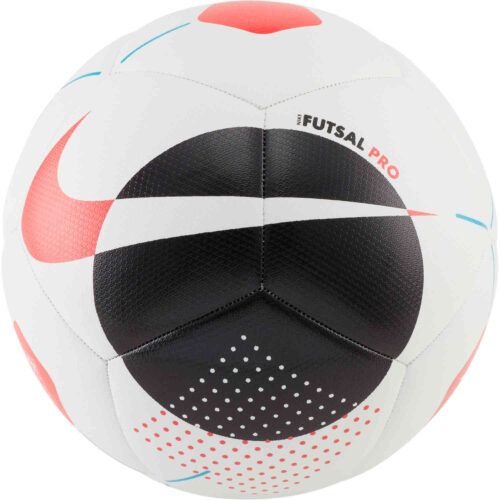 Nike Pro Futsal Ball – White & Black with Laser Crimson