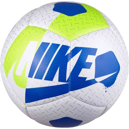 Nike Akka Street Soccer Ball – White/Volt/Hyper Cobalt