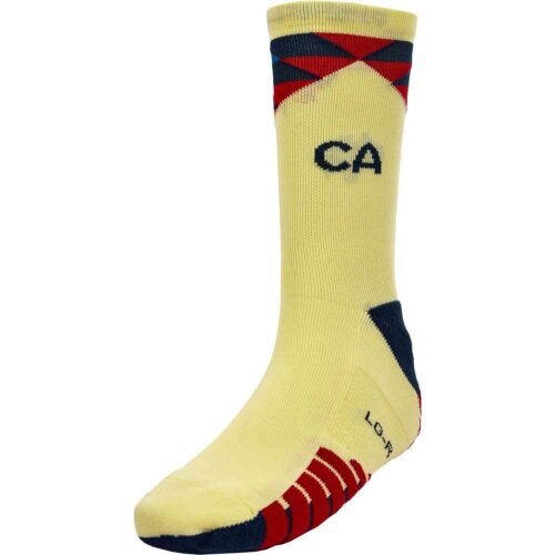 Nike Club America Squad Crew Socks – Lemon Chiffon/Gym Red