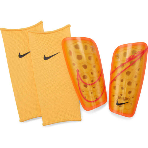 Nike Mercurial Lite Shin Guards – Laser Orange & Black with Siren Red