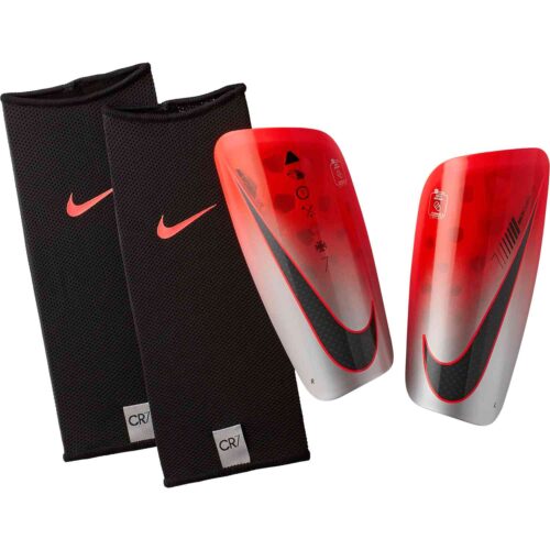 Nike CR7 Mercurial Lite Shin Guards – Flash Crimson/Silver