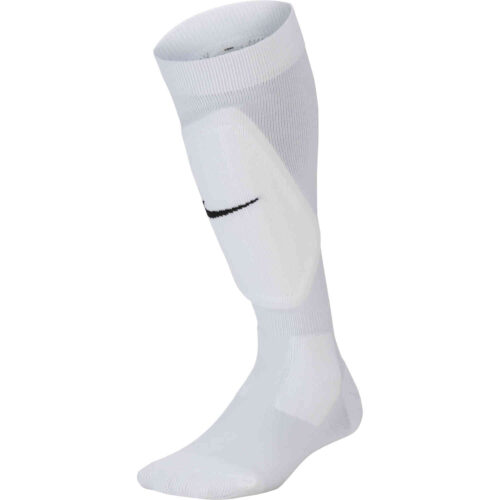 Kids Nike Shin Sock Shin Guards – White/Black