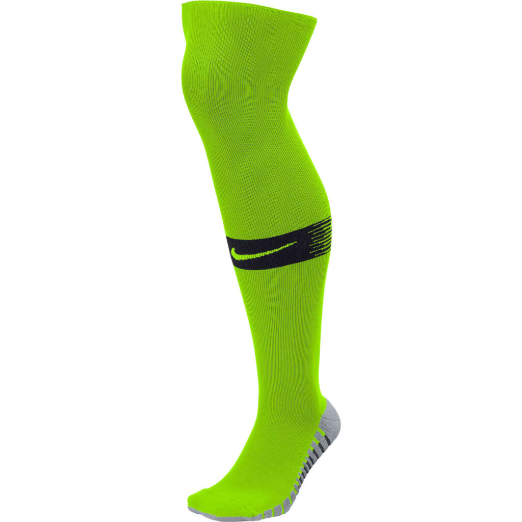 Nike Team Matchfit Soccer Socks - Volt/Black - SoccerPro