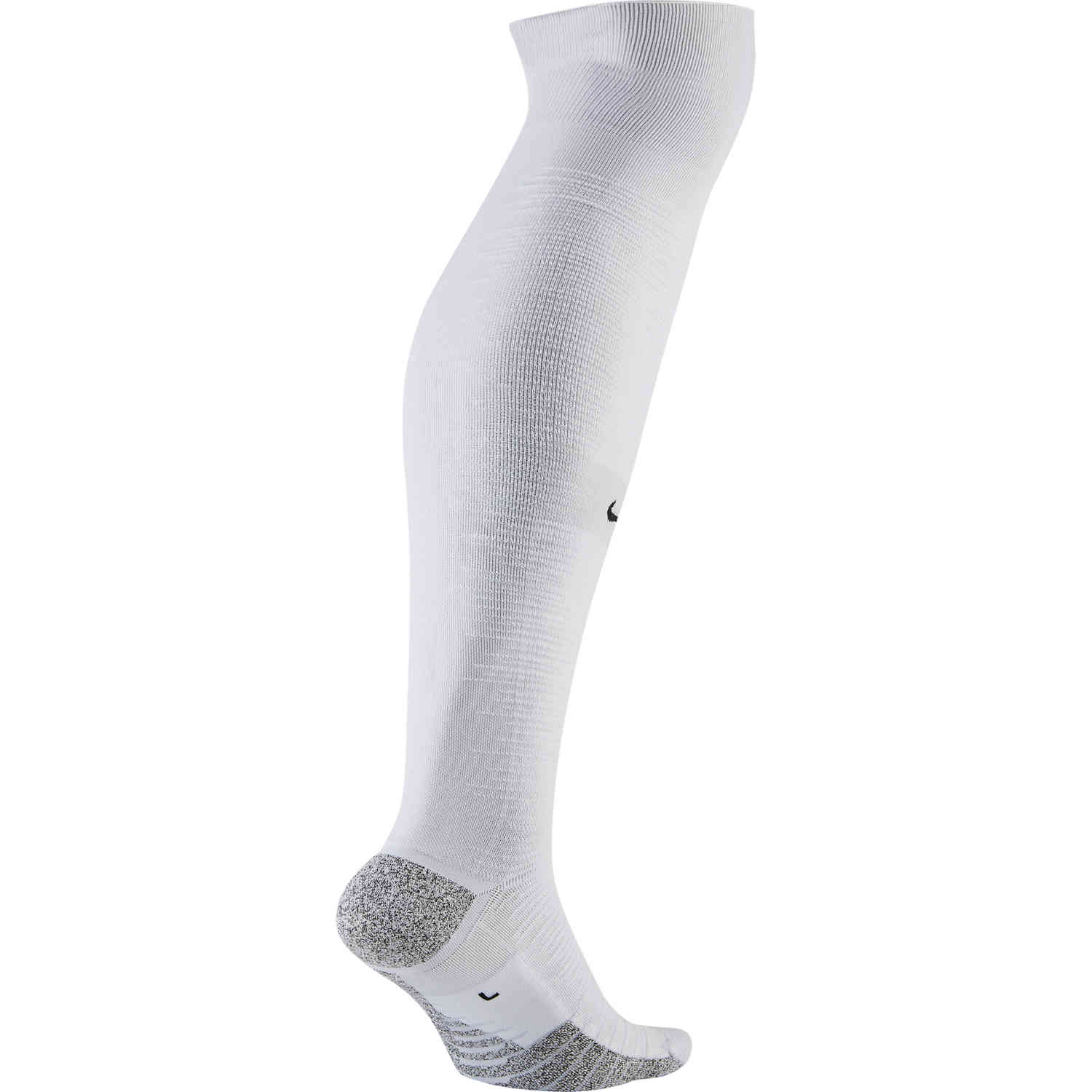 NikeGrip Strike Light Team Soccer Socks - White/Pure Platinum - SoccerPro