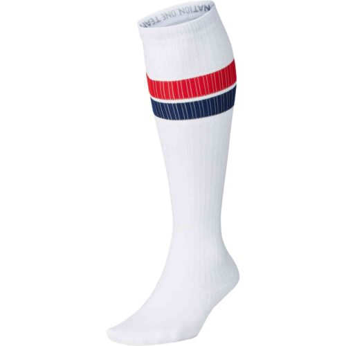 Womens Nike USWNT Knee High Socks – White/University Red/Blue Void