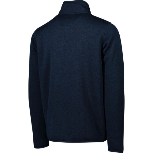 Chelsea Knitted Fleece Jacket – Navy Melange