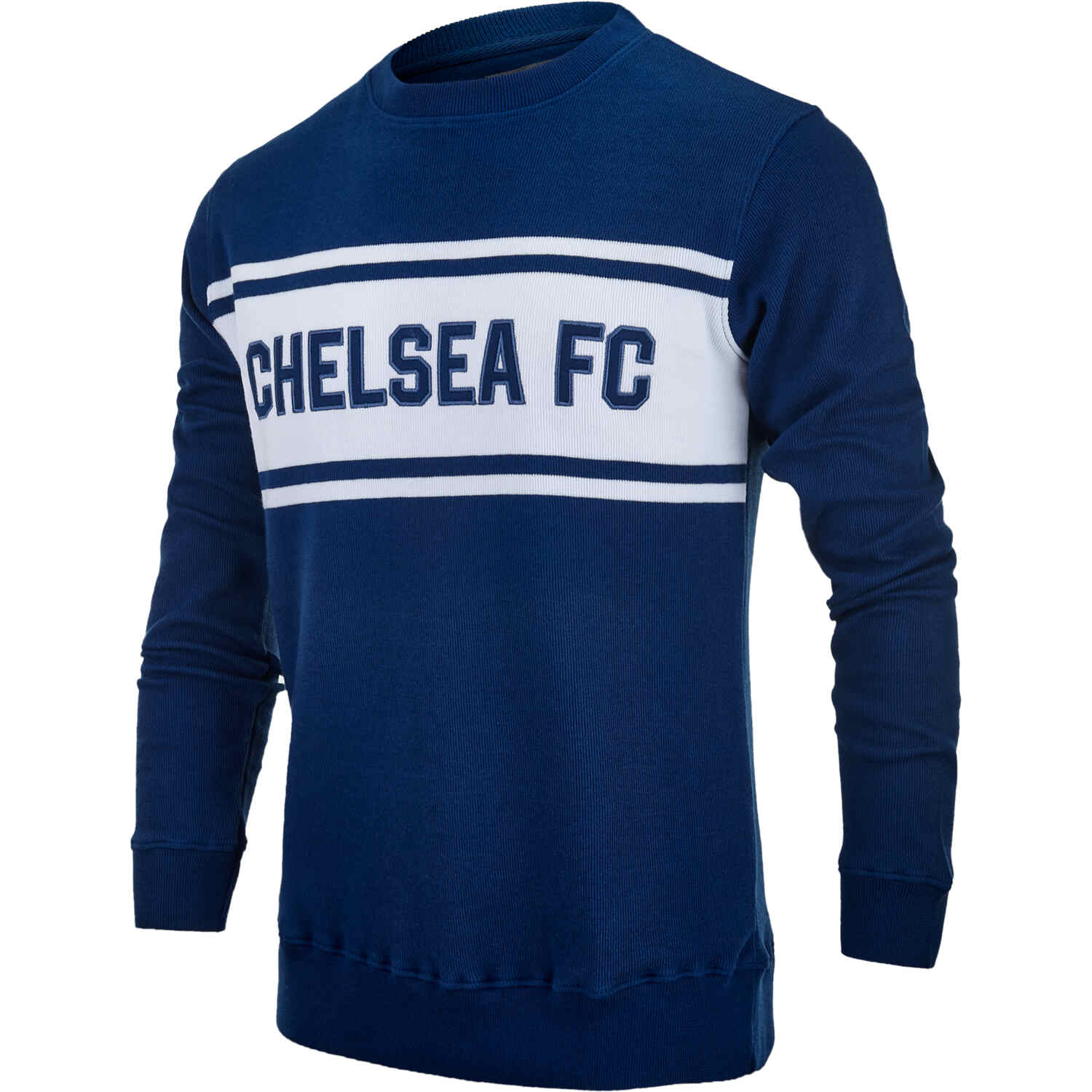 Chelsea Knit Sweater - Navy/White - SoccerPro