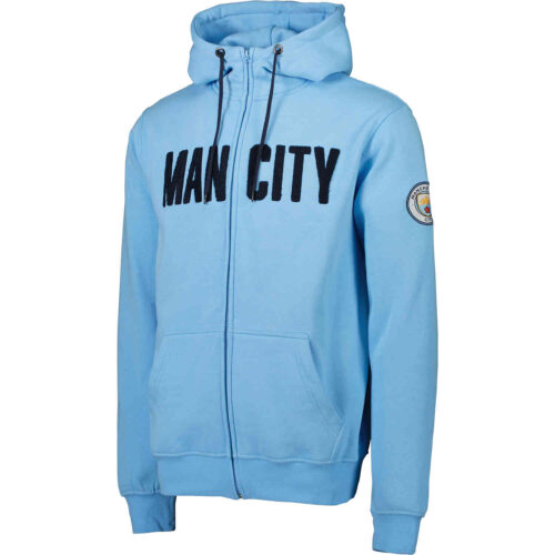 Kids Manchester City Full-zip Hoodie – Sky Blue