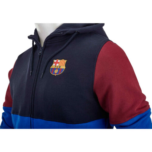 Kids Barcelona Color Block Full-zip Hoodie – Reflex Blue