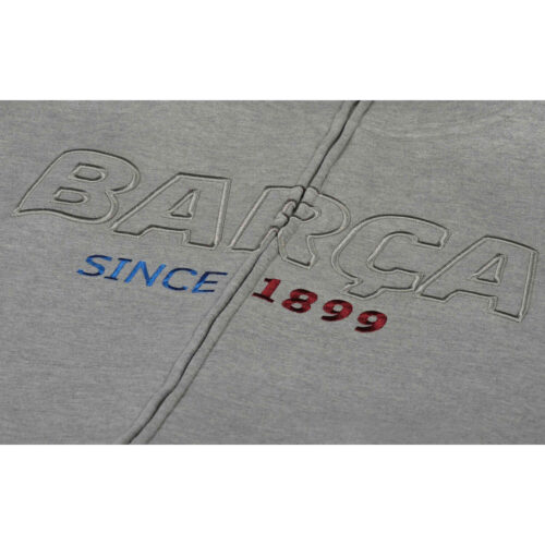 Barcelona Full-zip Hoodie – Heather Grey
