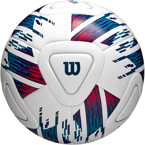 Wilson Veza Soccer Ball – White & Blue with Red